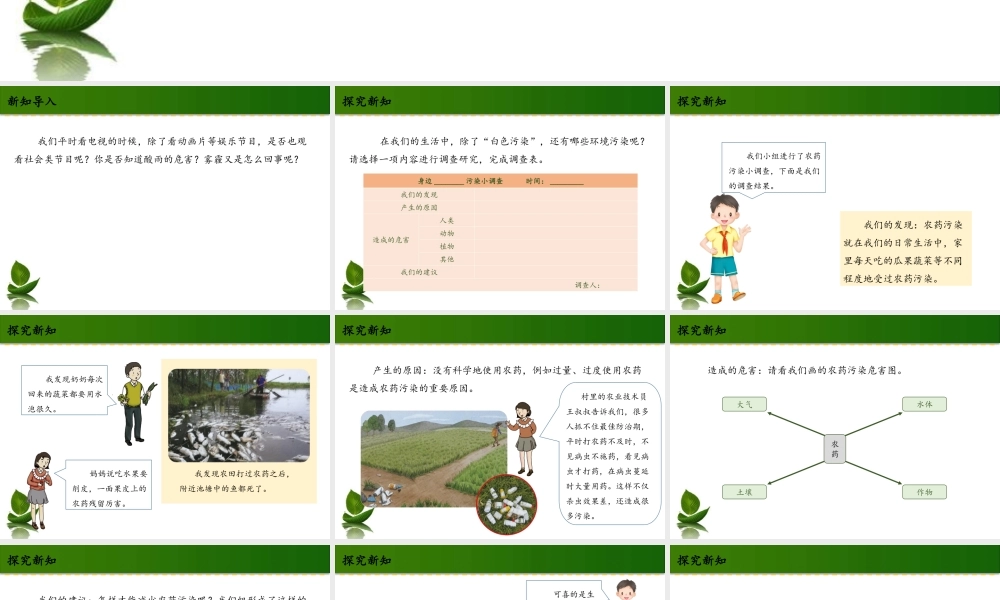 10 我们所了解的环境污染 第2课时 课件.ppt