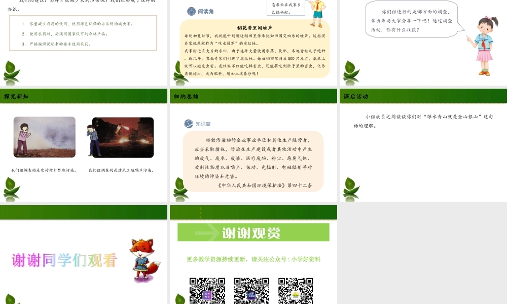 10 我们所了解的环境污染 第2课时 课件.ppt