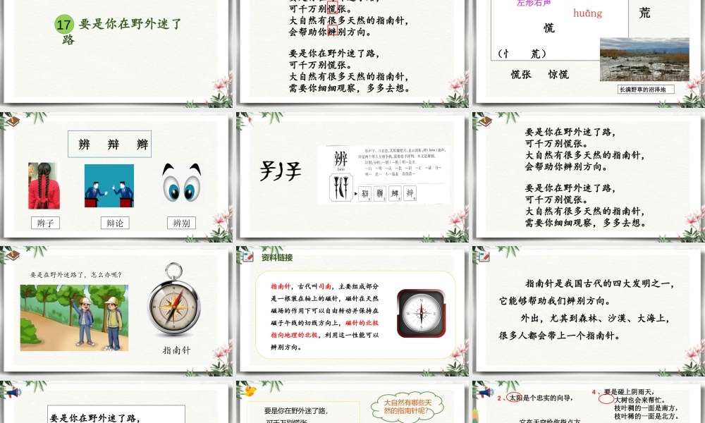 17 要是你在野外迷了路（改）.pptx