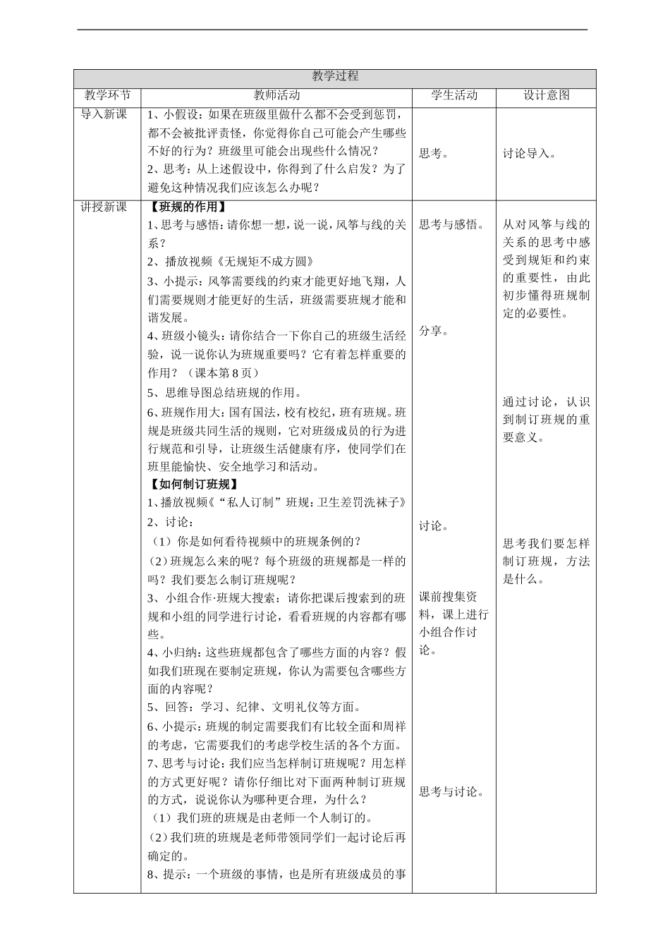 2我们的班规我们订第一课时教案.doc_第2页
