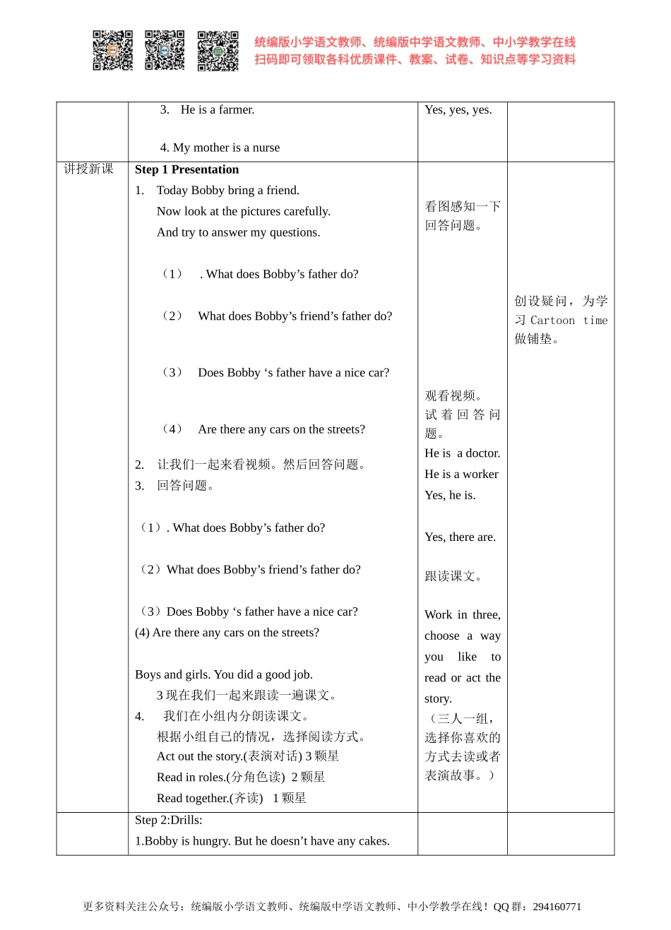 Unit 5 What do they do第三课时Cartoon time.doc_第2页