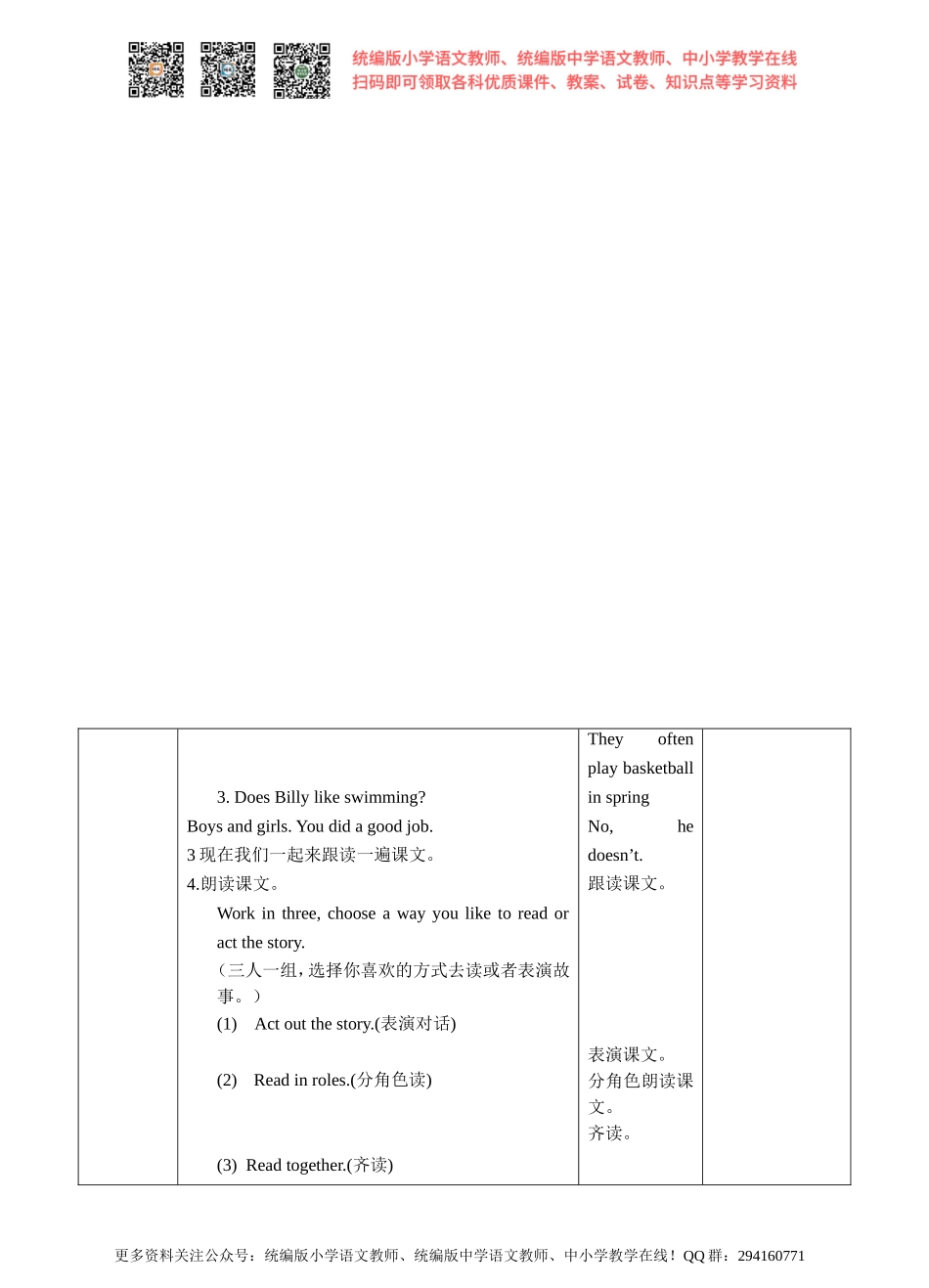 Unit 7 At weekends 第三课时Cartoon time(教案).doc_第3页