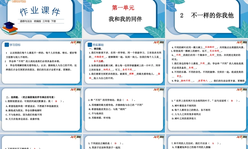 2 不一样的你我他.pptx