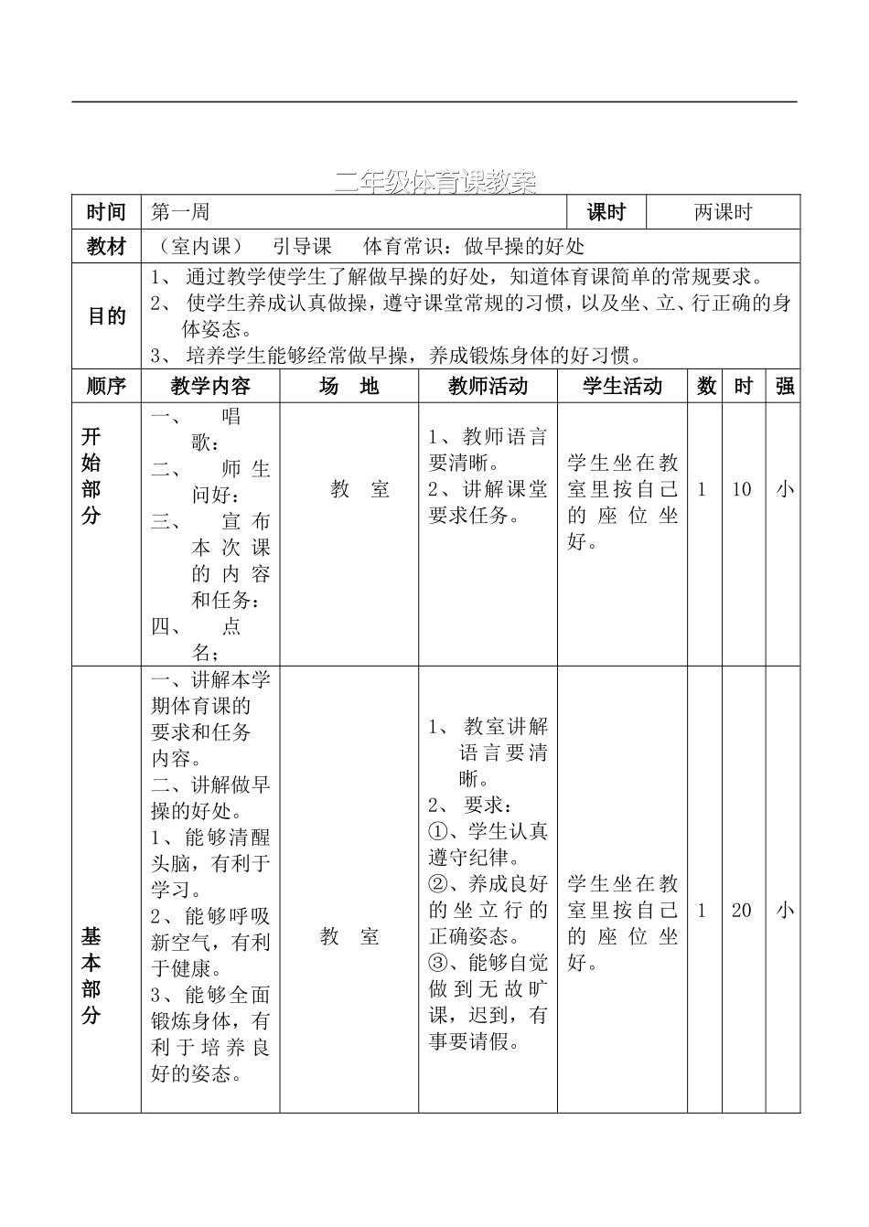 小学二年级体育教案 (1)【虚拟宝库网www.xunibaoku.com】.doc_第2页