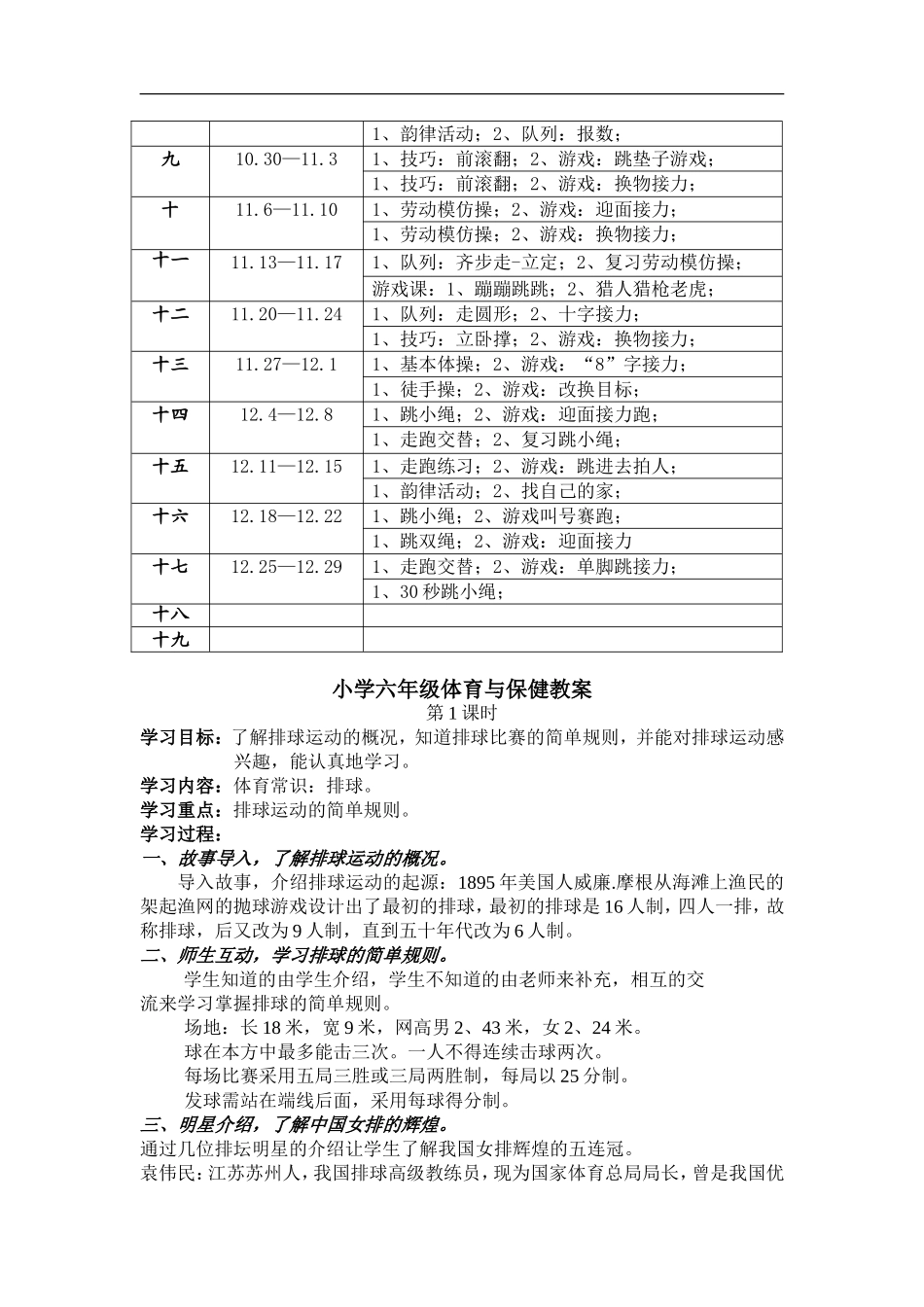 小学六年级体育教案(游戏多)【虚拟宝库网www.xunibaoku.com】.doc_第2页