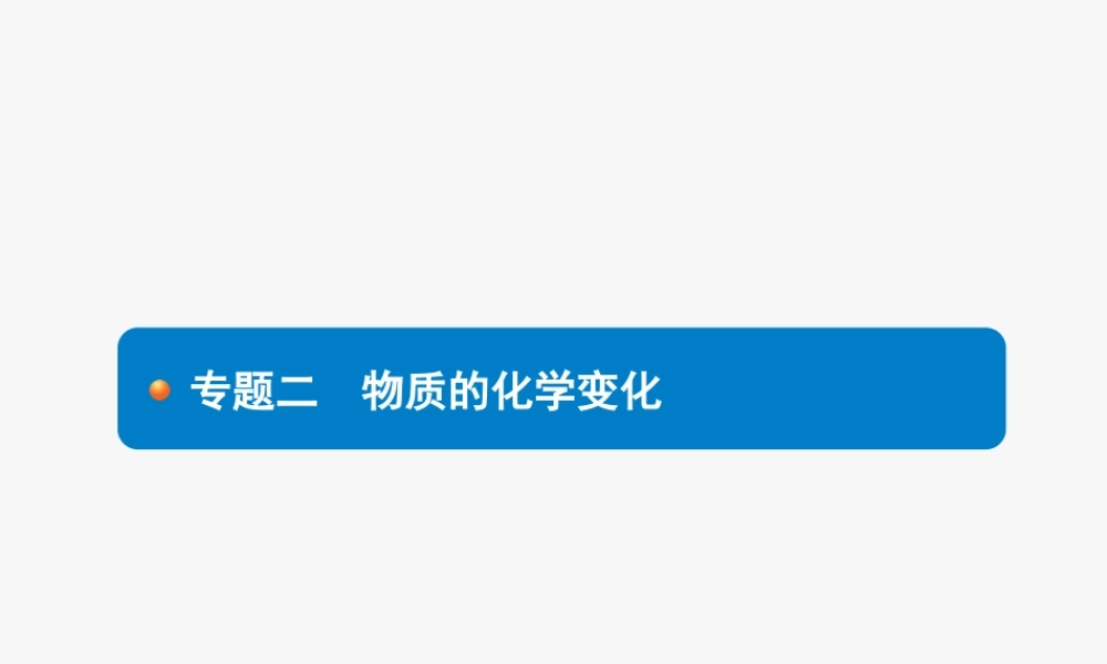2020中考化学新高分大二轮复习全国版（课件+精练）：专题二　物质的化学变化【考百分kao100.com】.pptx