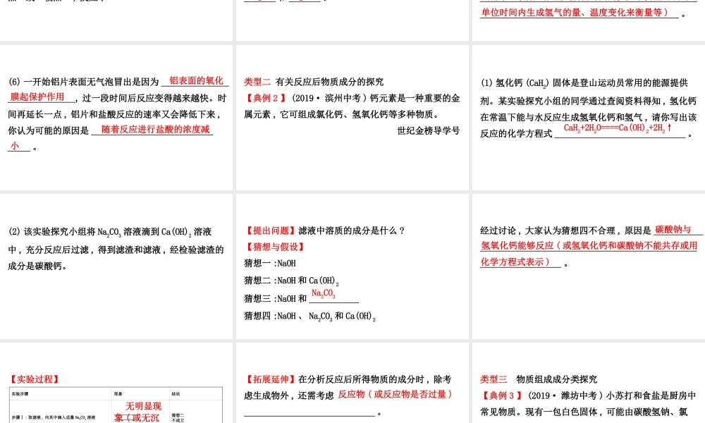 2020中考化学专项突破（课件）专项六 科学探究(共41张PPT)【考百分kao100.com】.ppt
