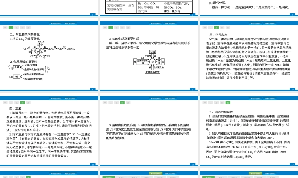 2020中考化学新高分大二轮复习全国版（课件+精练）：专题三　身边的化学物质【考百分kao100.com】.pptx
