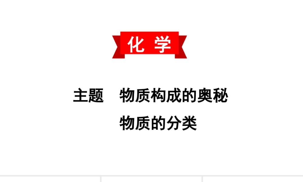 2020中考备考化学考点讲练课件物质的分类(共13张PPT)【考百分kao100.com】.ppt