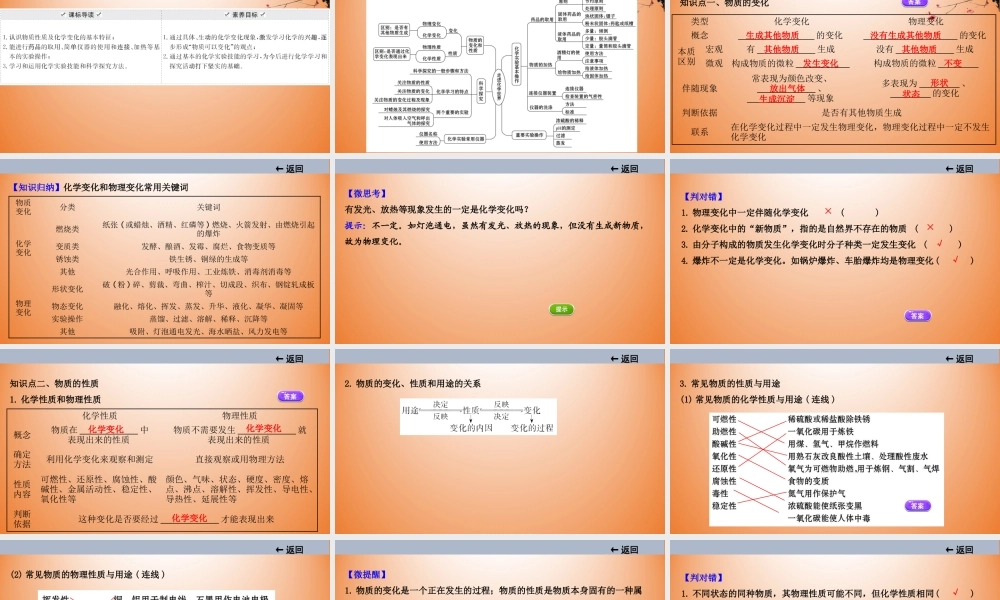 2021届中考化学大一轮单元总复习 第一单元　走进化学世界 课件 课件【考百分kao100.com】.ppt