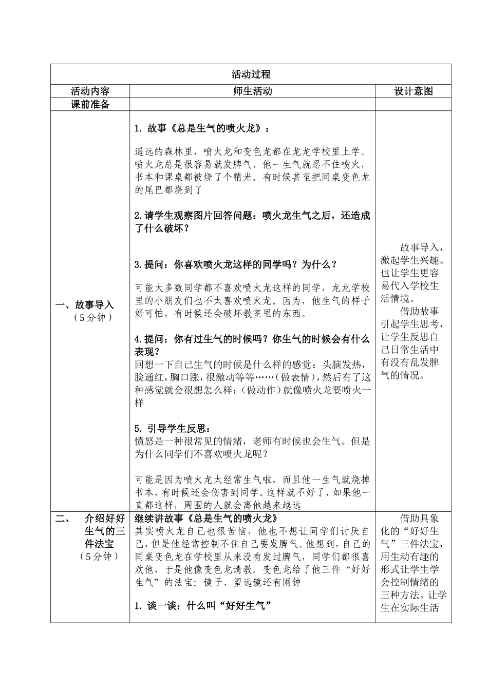 课时13338_好好生气-小学-情绪管理-好好生气-教学设计【公众号dc008免费分享】.doc_第2页