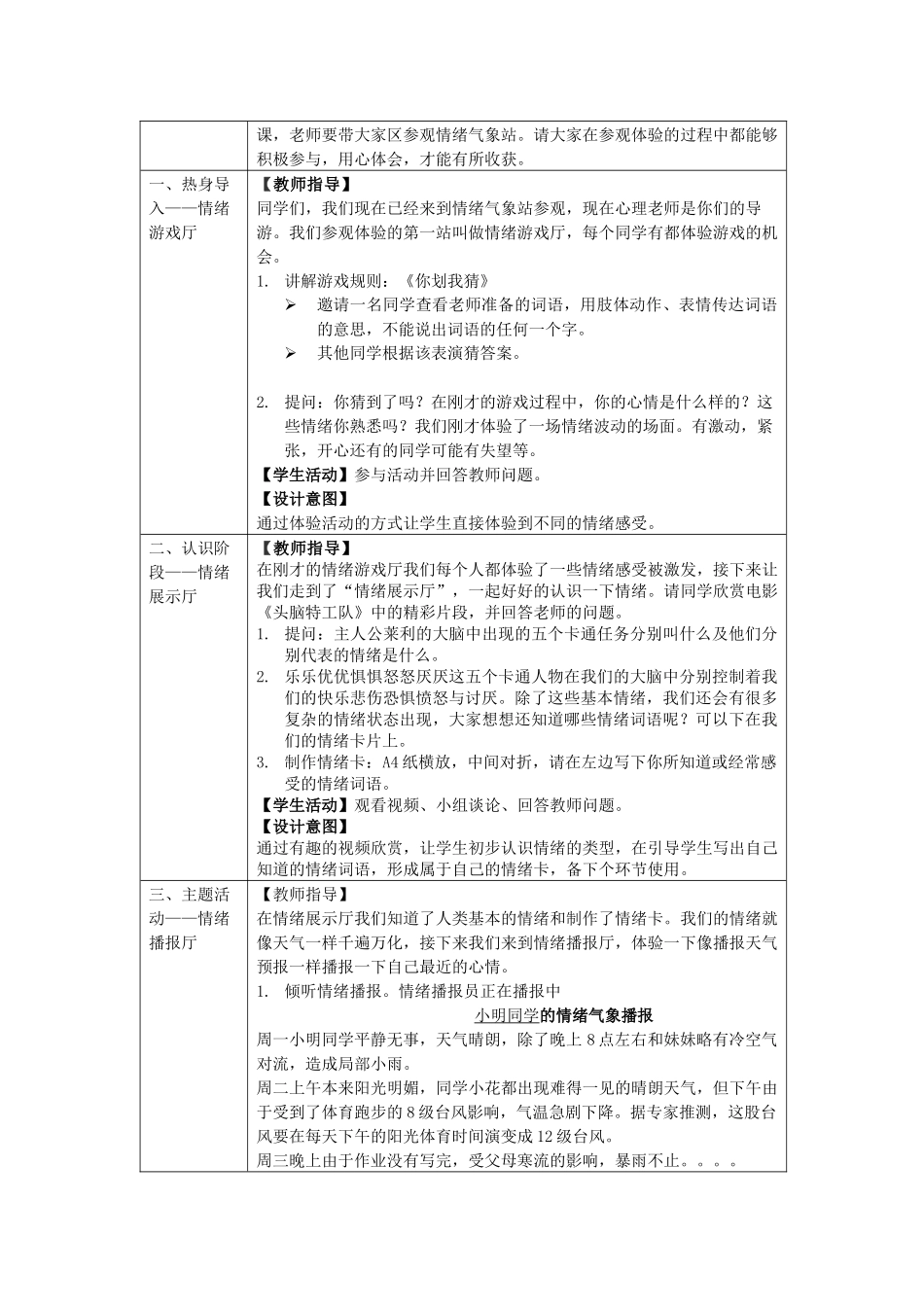 课时19438_情绪气象站-情绪气象站 -教学方案【公众号dc008免费分享】.docx_第2页