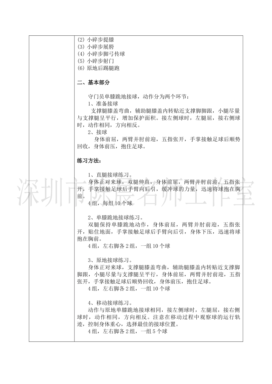 课时9418_足球ICDE云课程——守门员单膝跪地接地滚球-小学+ICDE云课程 守门员单膝跪地接地滚球+深圳市龙岗区乐淮实验学校+林彦彬 杨凯迪 陶祝丹【公众号dc008免费分享】.docx_第2页