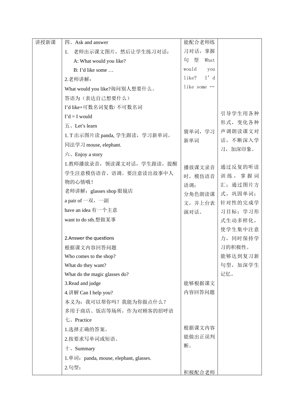 预课--牛津深圳版英语四上At the shop 第二课时教学设计.docx_第2页
