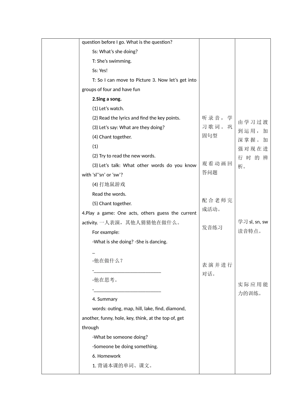 预课--牛津深圳版英语五年级Unit 8 An outing第三课时教学设计.docx_第2页