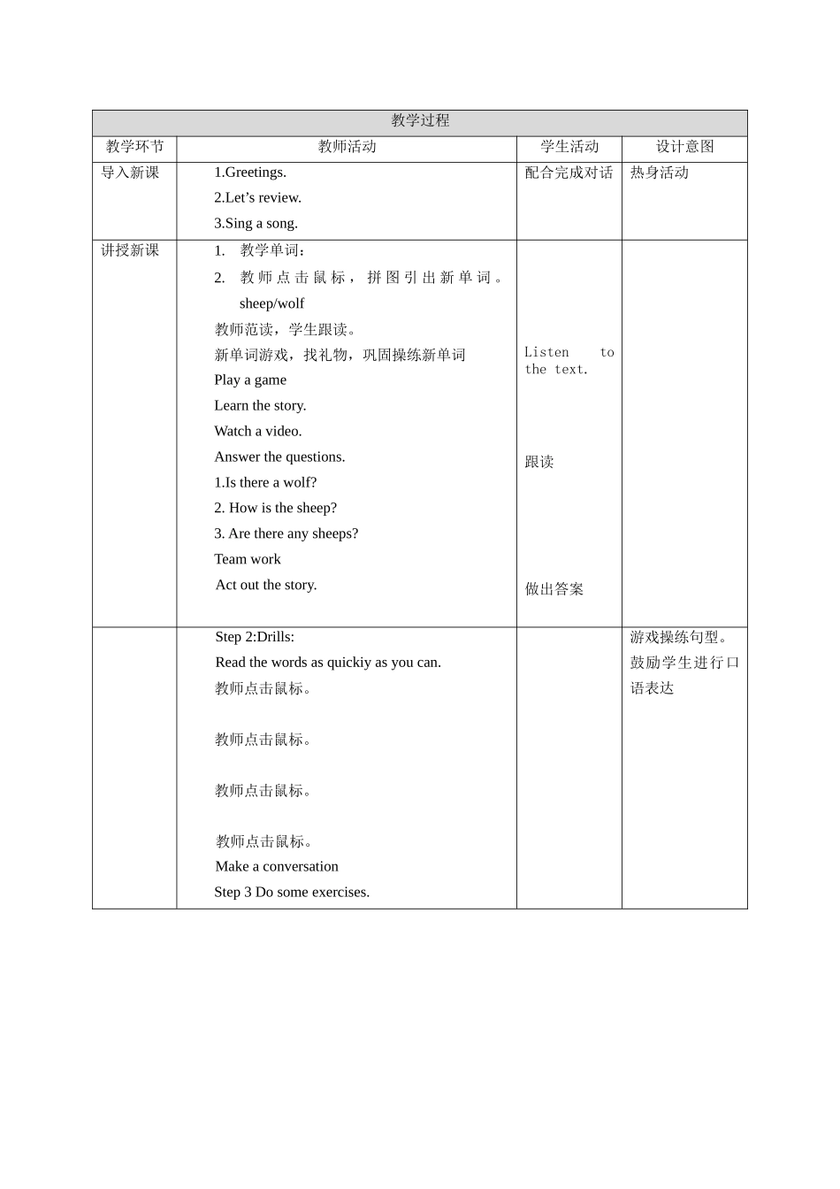 预课——Unit3. Are you Kitty 第二课时 教学设计.docx_第2页
