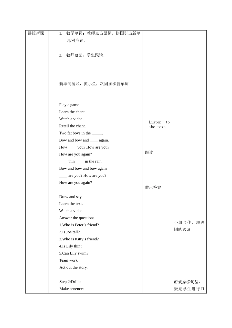 预课——Unit4 My friends 第二课时 教案.docx_第2页