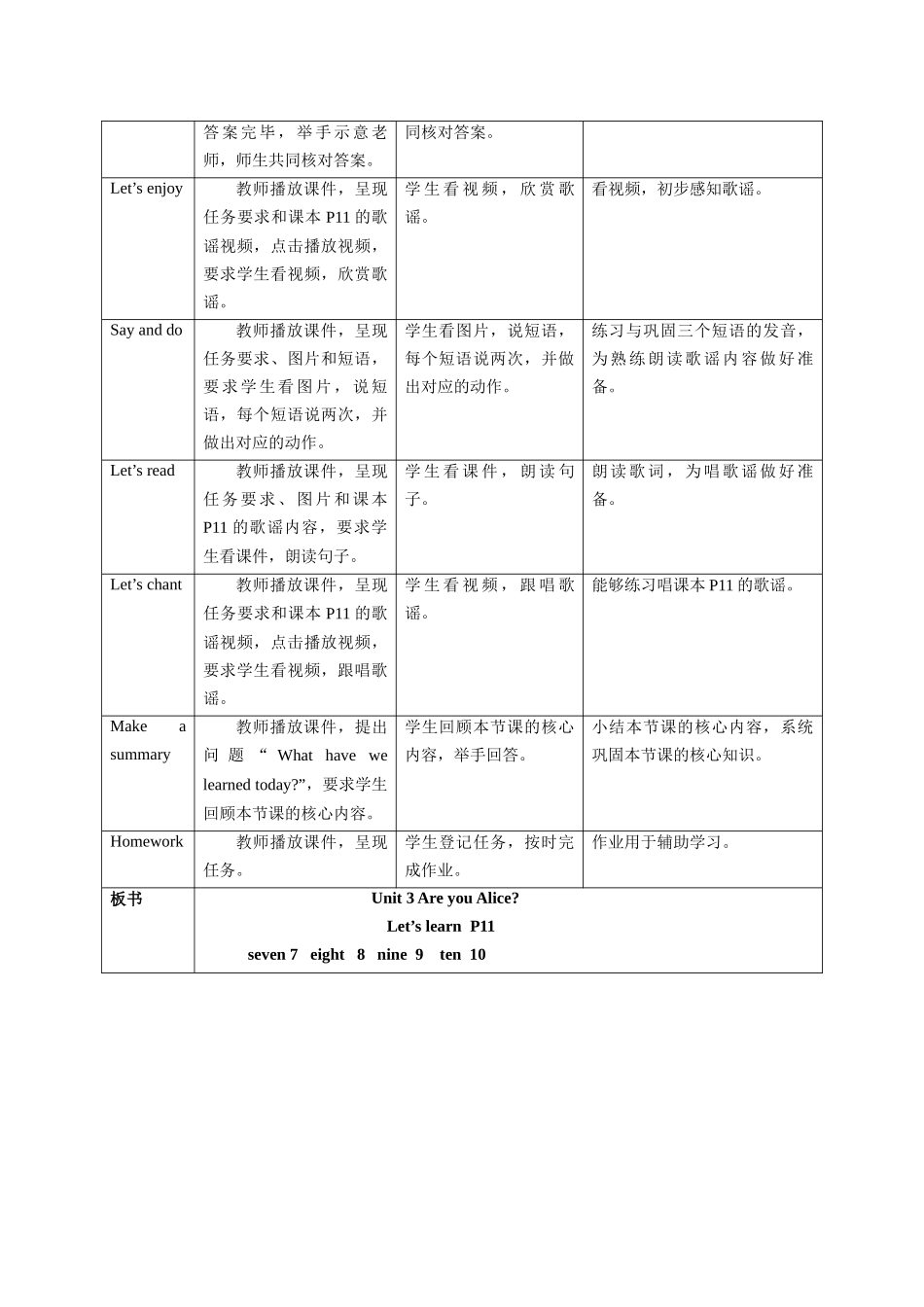 预课——Unit 3 Are you Alice Let's learn 教案.docx_第3页