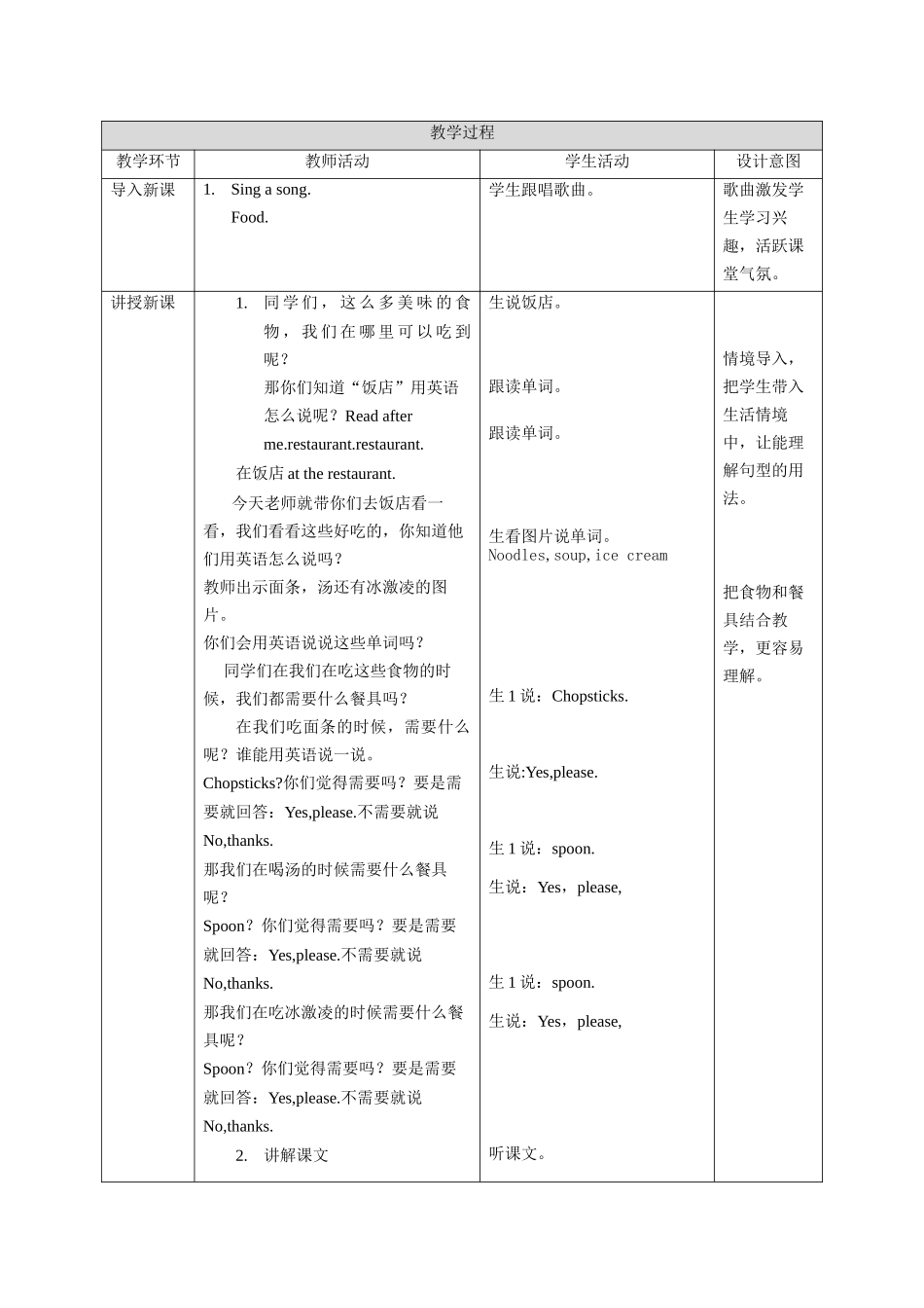 预课——第九单元Dinner is ready.第三课时教学设计.docx_第2页