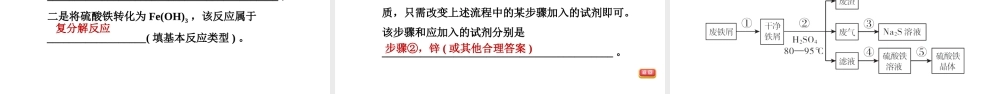 2021年中考化学专题复习课件- 工艺流程图题【考百分kao100.com】.ppt