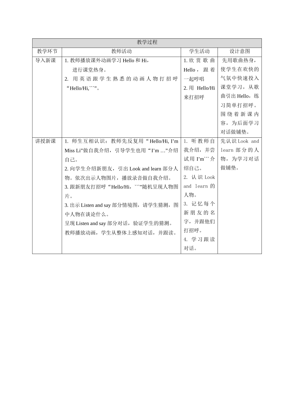 预课——牛津英语三上Unit 1第一课时教学设计.docx_第2页