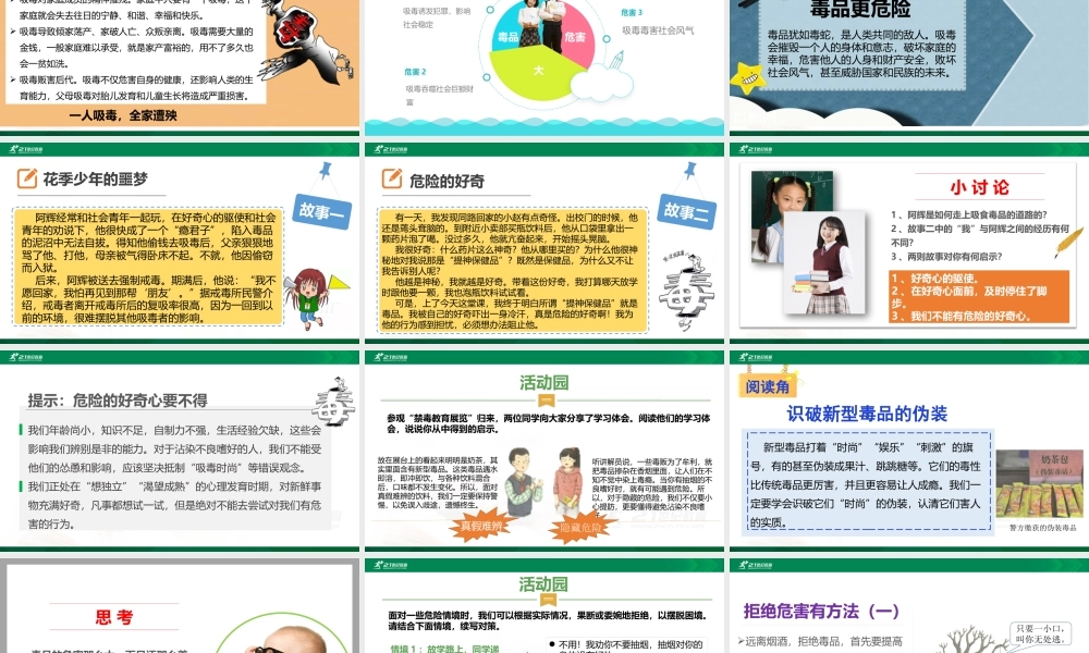 3主动拒绝烟酒与毒品 第二课时 课件.pptx