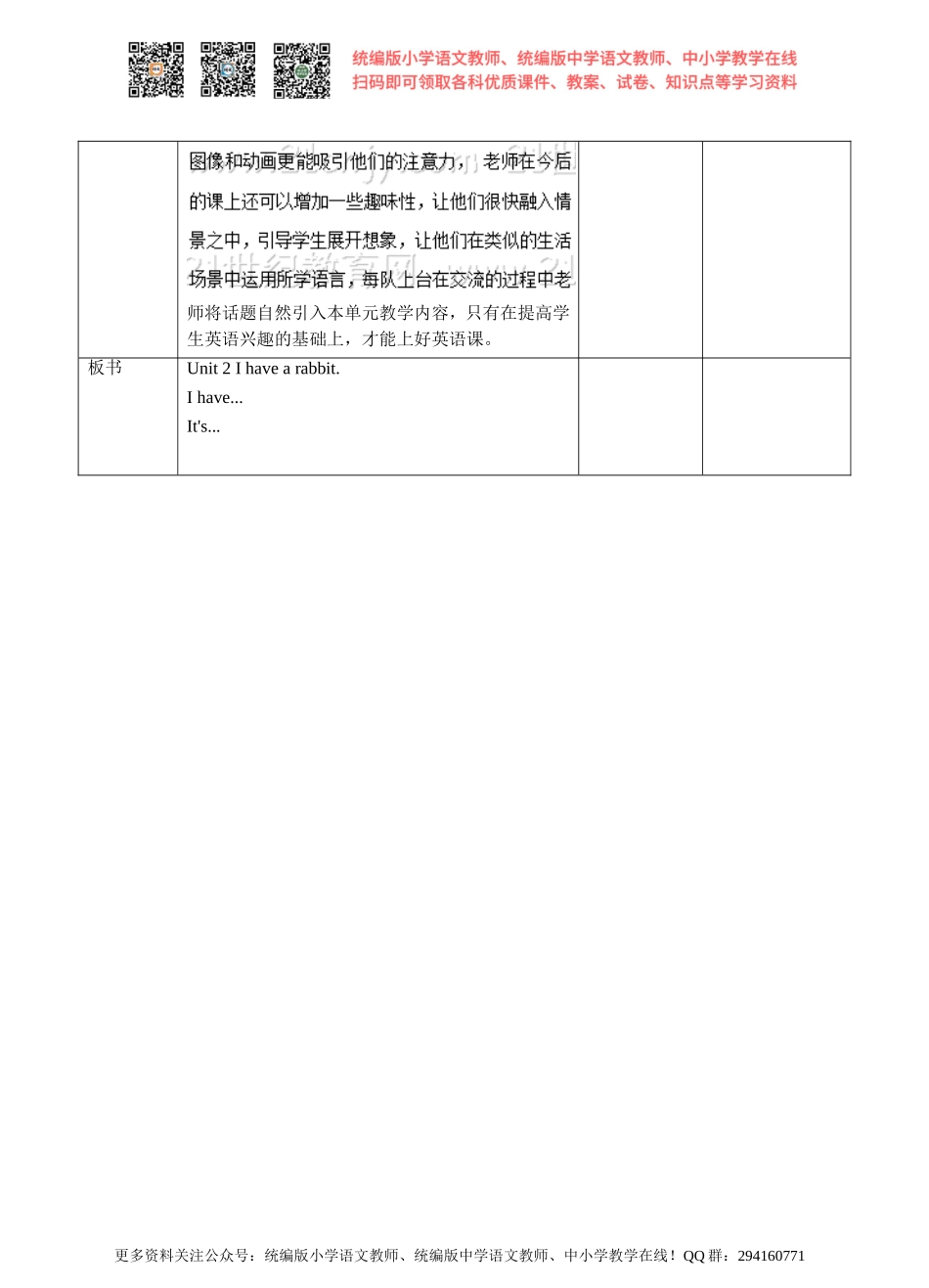 Unit 2 I have a rabbit(2) 教案.doc_第3页