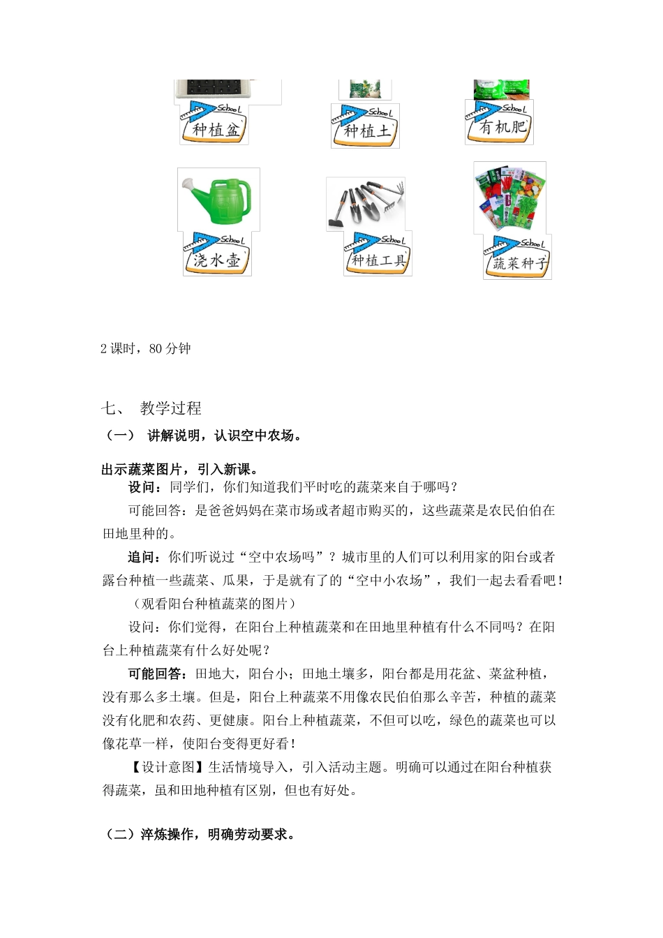 课时17126_六年级活动7《小空间大农场》第一课时-《小空间 大农场（一）》教学设计.docx_第2页