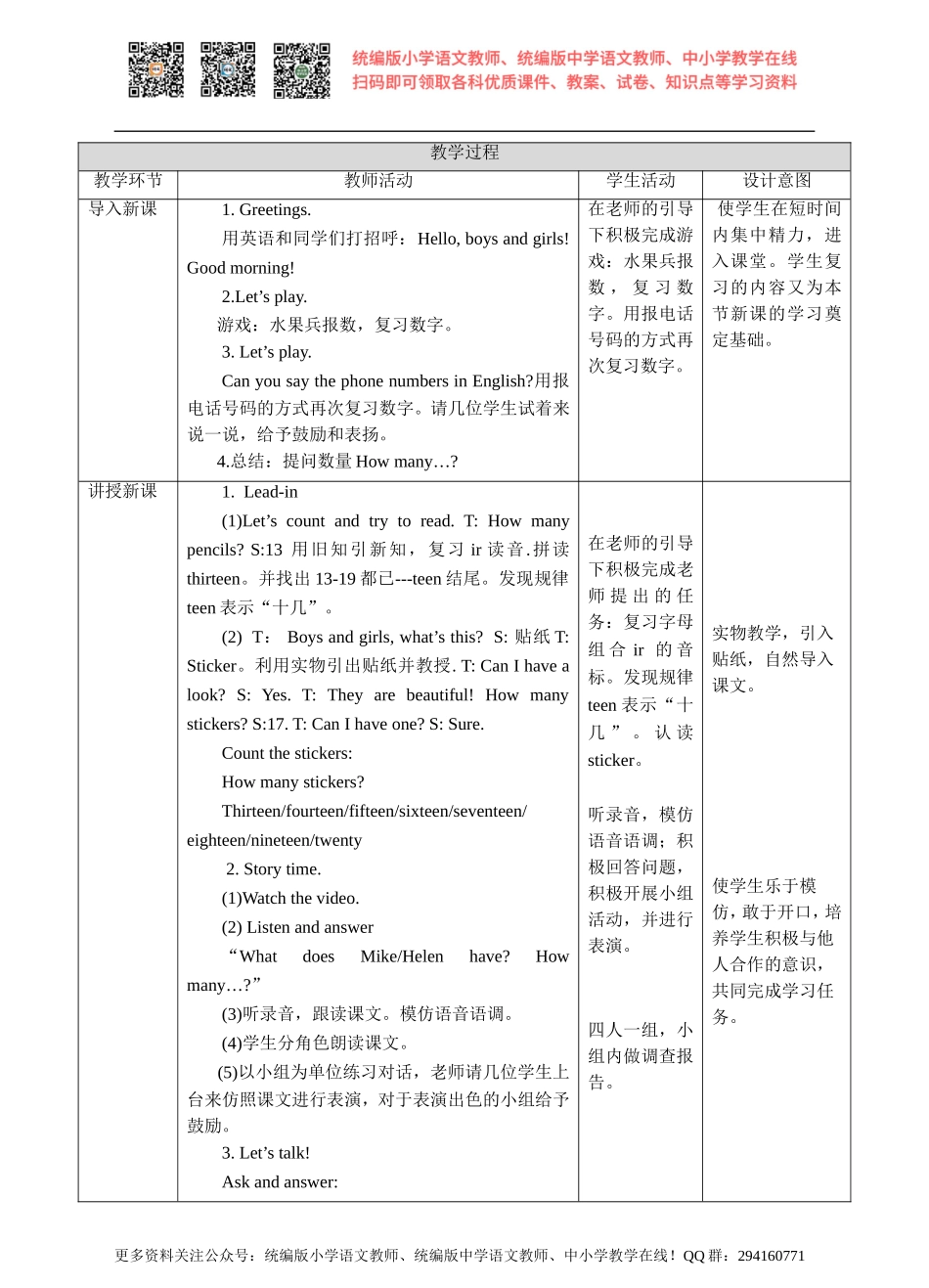 牛津译林版-四上-Unit3How many -第一课时教学设计.doc_第2页