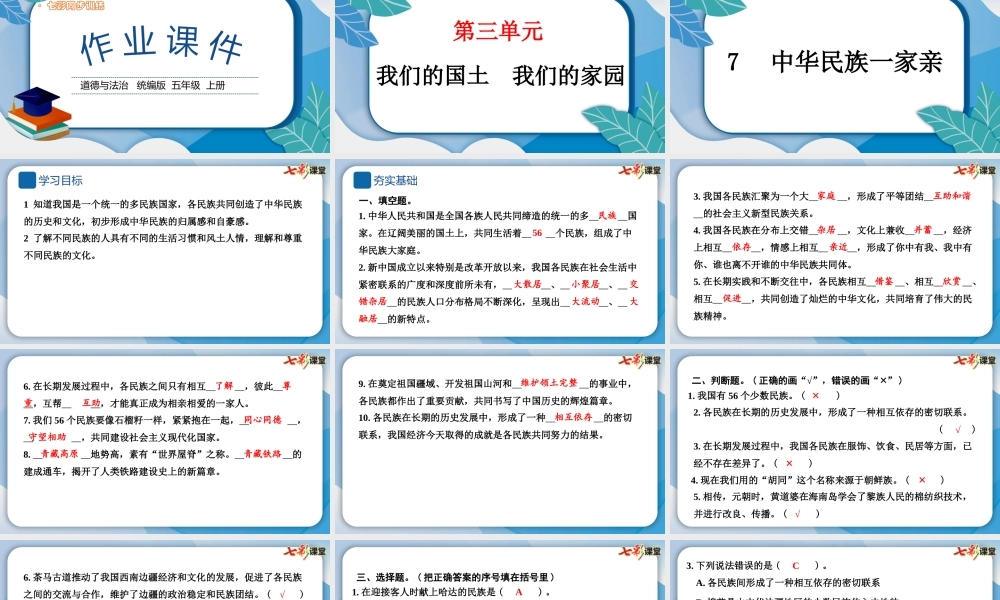 7 中华民族一家亲.pptx