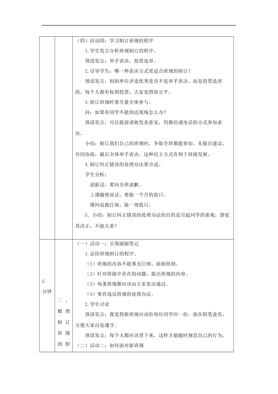 0914四年级【道德与法治(统编版)】我们的班规我们订-第2课时1教学设计【公众号dc008免费分享】.docx_第2页