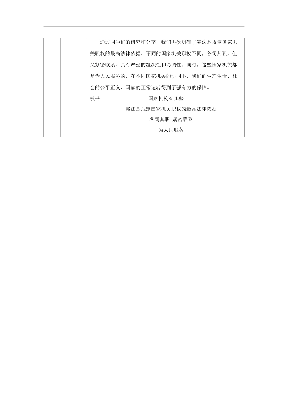 1109六年级【道德与法治(统编版)】国家机构有哪些(第二课时)-1教学设计【公众号dc008免费分享】.docx_第3页