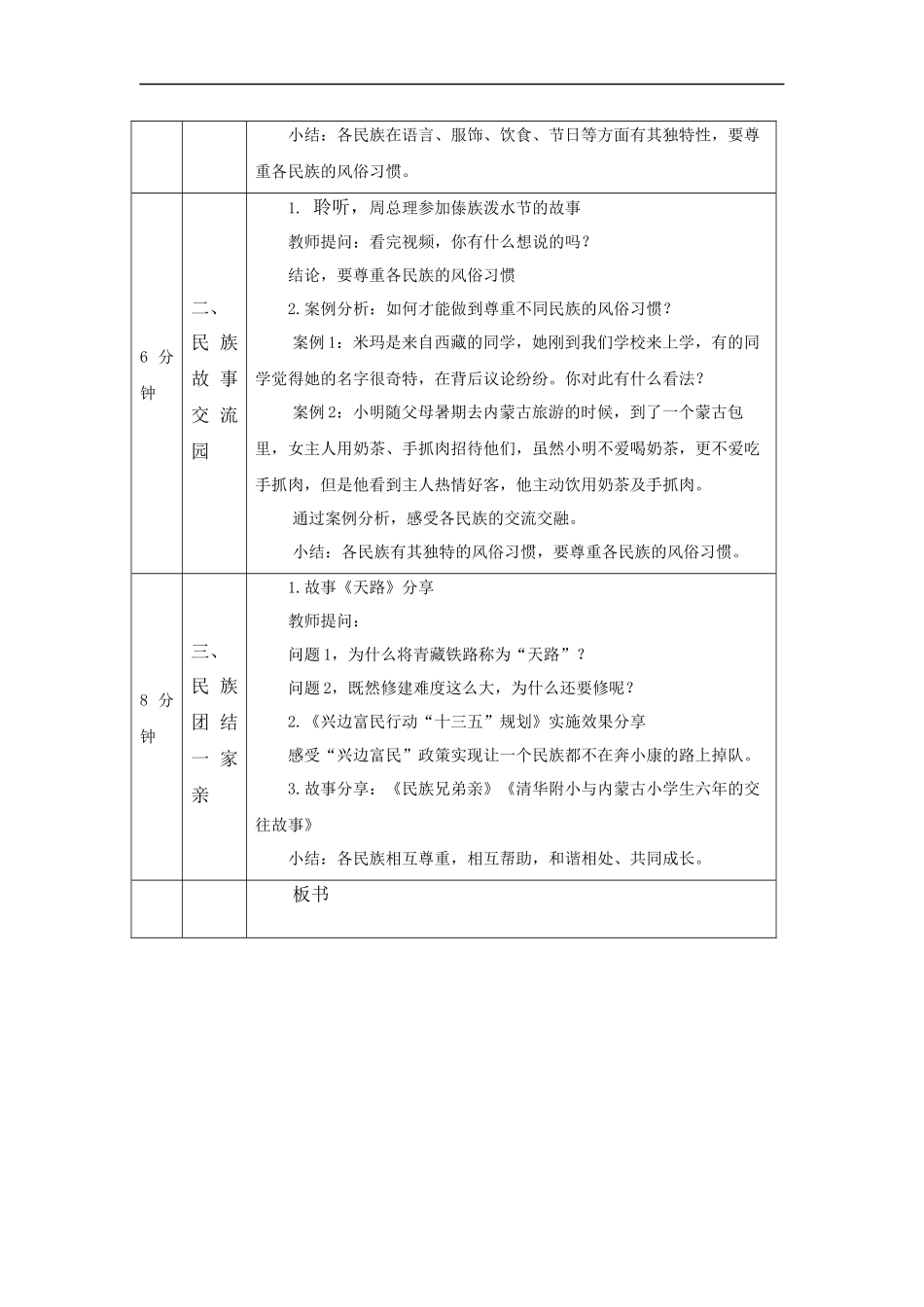 1123五年级【道德与法治(统编版)】中华民族一家亲（第二课时）-1教学设计【公众号dc008免费分享】.docx_第2页