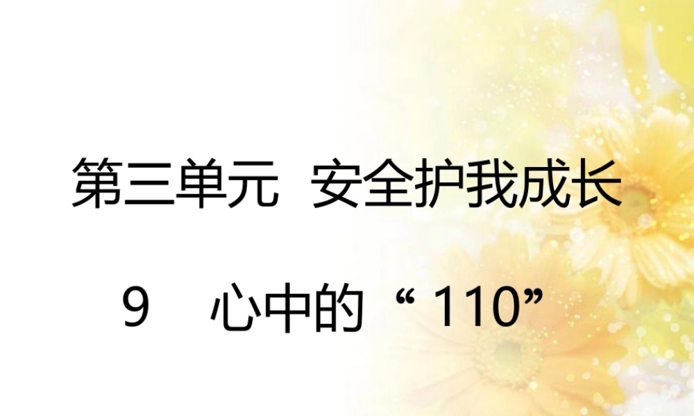 9 心中的“110”.pptx