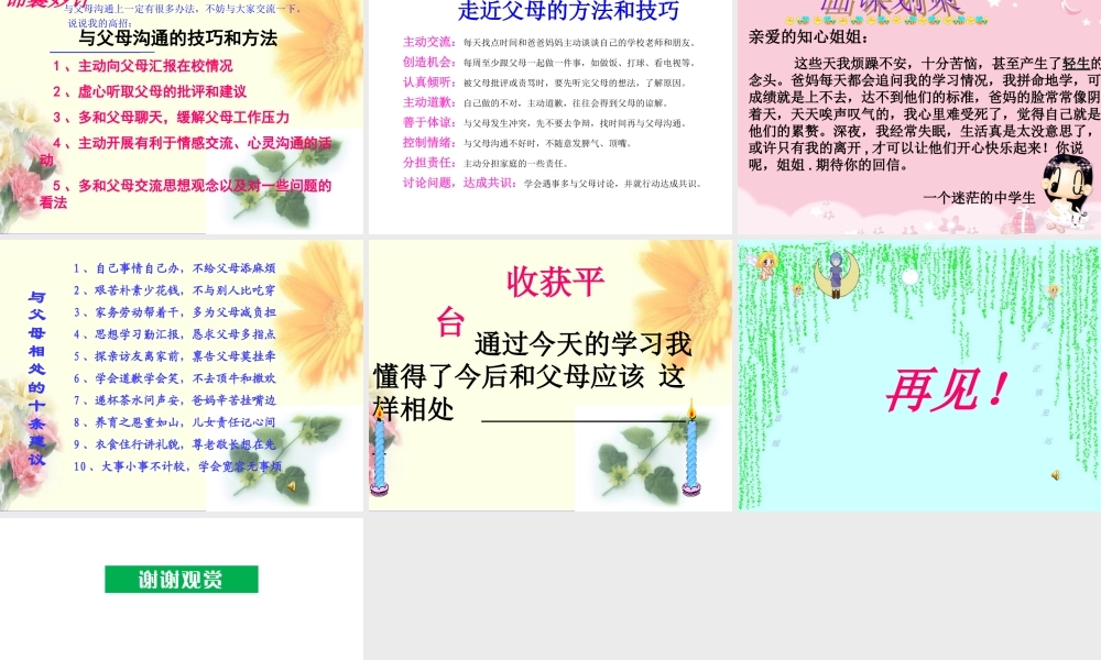 《学会与父母沟通》ppt课件【虚拟宝库网www.xunibaoku.com】.ppt