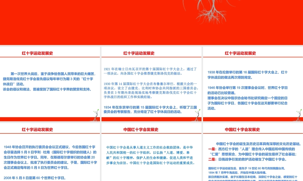 中国红十字会发展史 .ppt