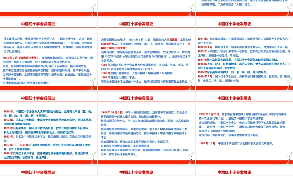 中国红十字会发展史 .ppt