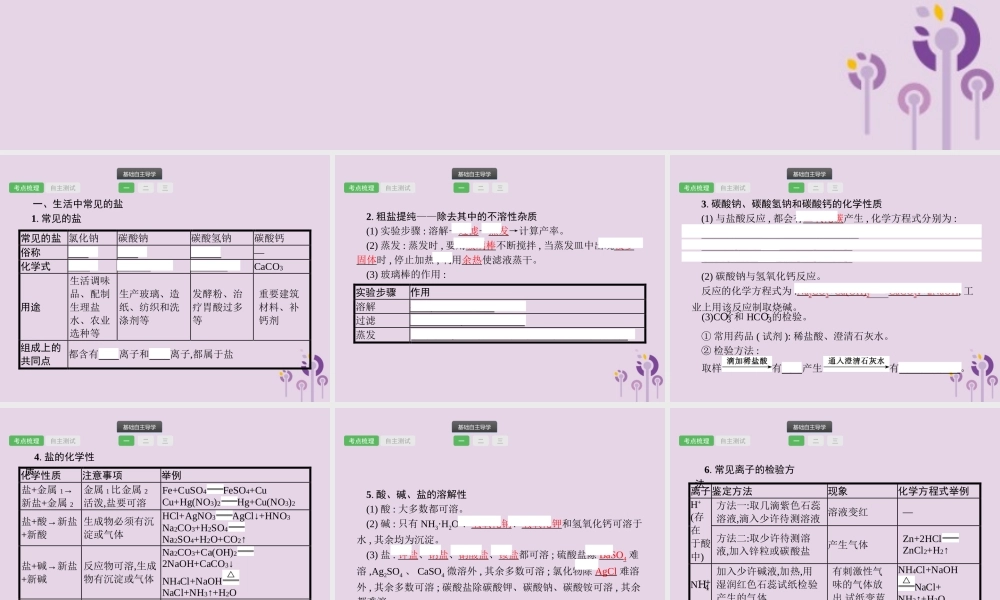 中考化学总复习优化设计第一板块基础知识过关第十一单元盐化肥课件2019040214【考百分kao100.com】.pptx