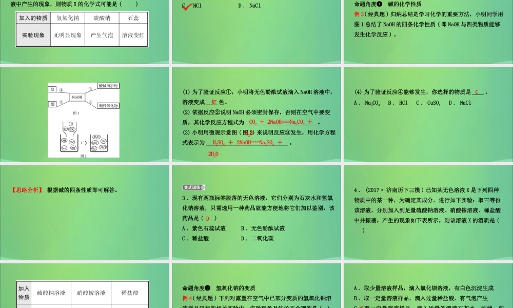 中考化学总复习第九讲酸和碱课件20190104313【考百分kao100.com】.ppt