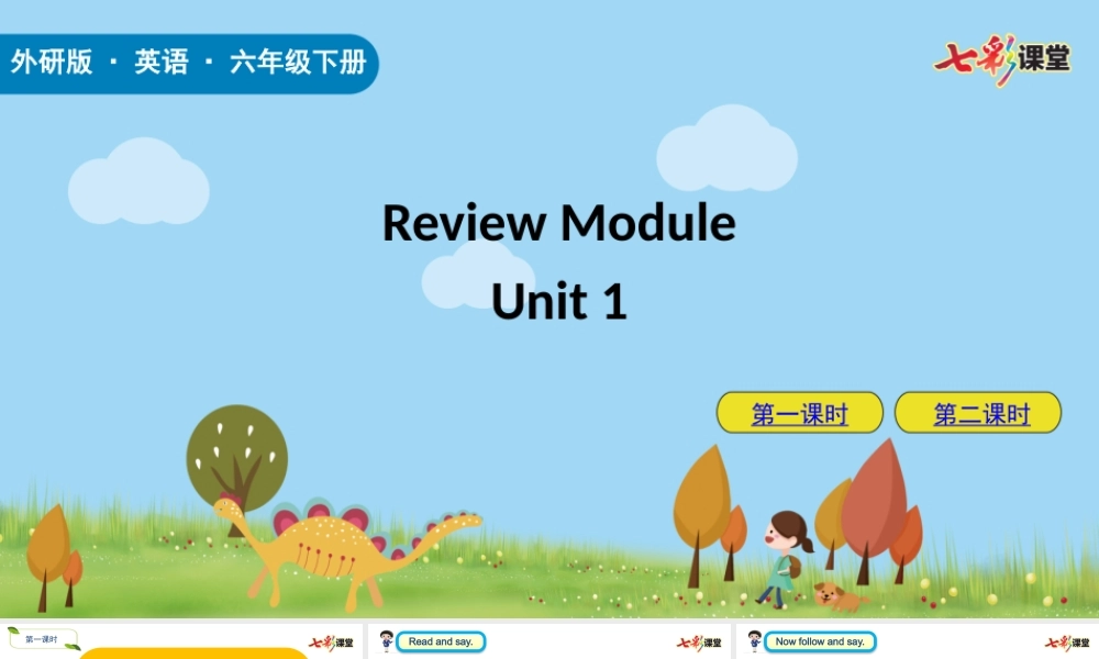 外研六下Review Module1.pptx
