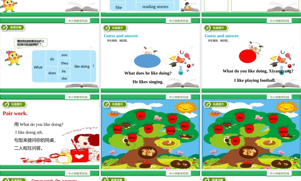牛津译林版-英语-五上-Unit 4 Hobbbies第二课时Grammer time.Fun time.sound time.pptx