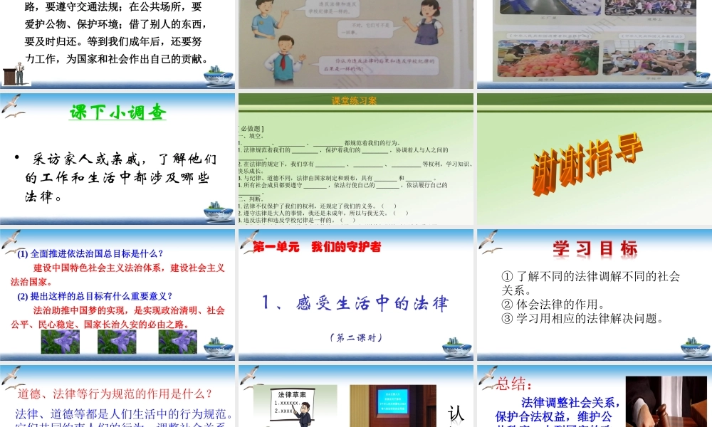 第1课 感受生活中的法律 课件.ppt