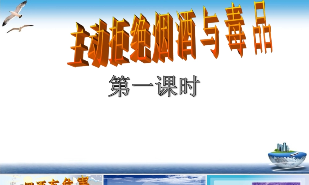 第3课 主动拒绝烟酒与毒品 课件.ppt