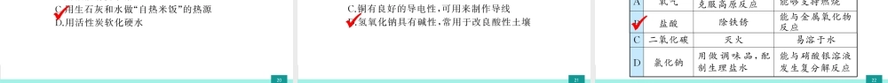 综合题萃1 化学与生活和社会发展-备战2021年中考化学热点难点专题精品课件【考百分kao100.com】.ppt