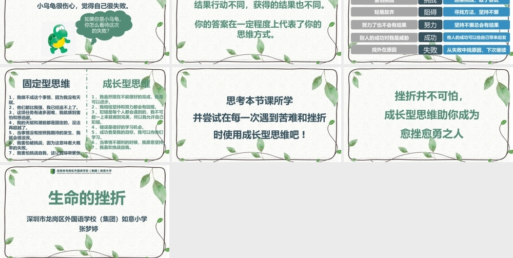 课时13412_生命的挫折-生命的挫折 PPT 龙外（集团）如意小学 张梦婷【公众号dc008免费分享】.pptx