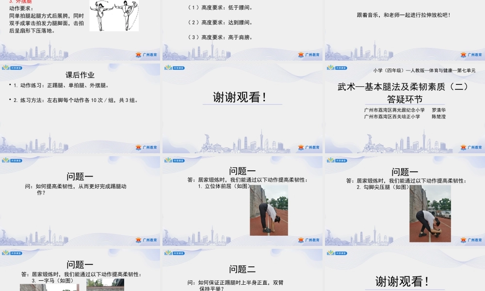 课时4_发展柔韧素质_武术：基本腿法与柔韧素质 课时二-课件【公众号dc008免费分享】.pptx