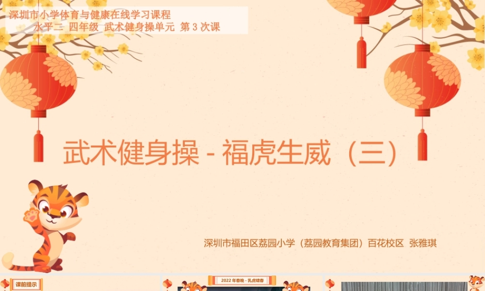 课时9382_武术操-虎虎生威（三）-武术健身操-福虎生威（3）【公众号dc008免费分享】.pptx