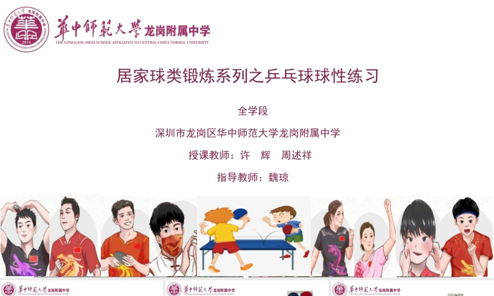 课时9396_居家球类锻炼系列之乒乓球球性练习-居家球类锻炼系列之乒乓球球性练习【公众号dc008免费分享】.pptx