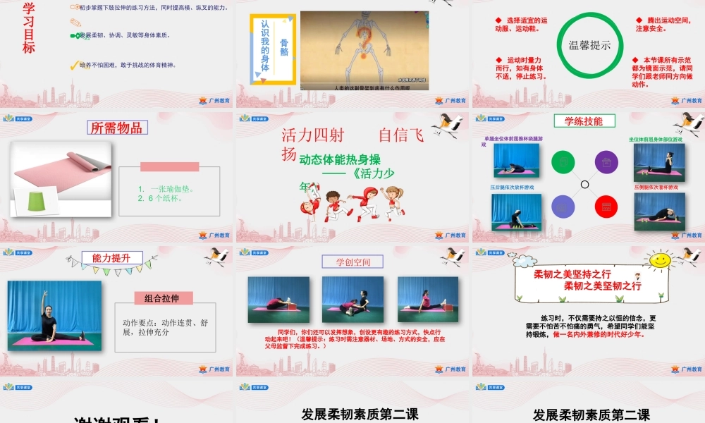 课时9_发展柔韧素质_下肢韧带拉伸与游戏-课件【公众号dc008免费分享】.pptx
