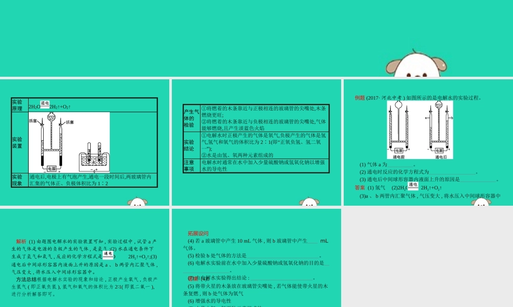 课标通用中考化学总复习实验电解水实验课件201904053137【考百分kao100.com】.pptx
